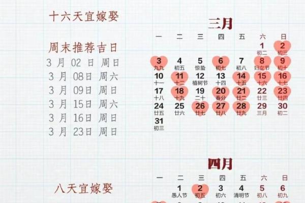 4月份黄道吉日 2026年4月适合结婚的好日子
